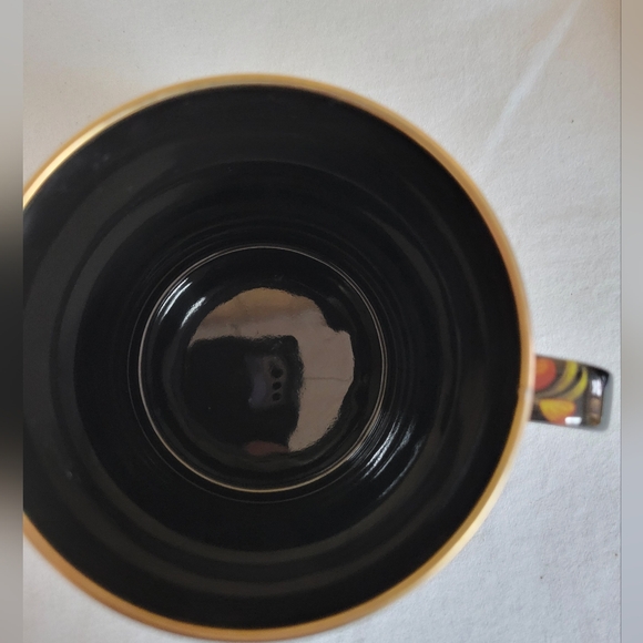 MacKenzie-Childs Black Floral Market Mug - Picture 4 of 9